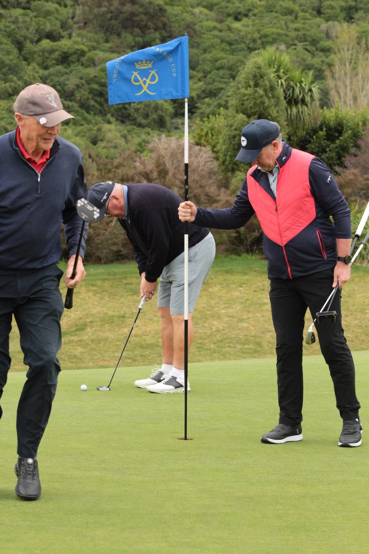 Players on the green
